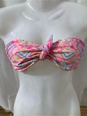 Victoria’s Secret Multicolor Bandeau Swim Top Medium